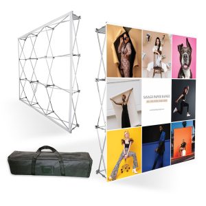 Straight Fabric Banner Wall 2250 x 2250mm - Any design or print of your choice