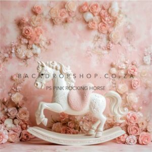 PS Pink Rocking Horse Backdrop