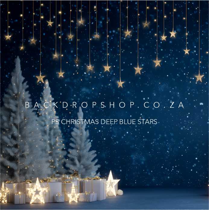 PS CHRISTMAS DEEP BLUE STARS