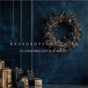 PS Christmas deep blue wreath