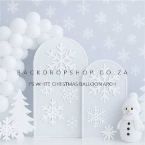 PS White Christmas Balloon Arch