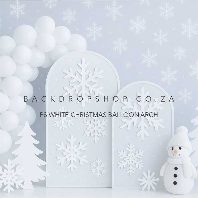 PS WHITE CHRISTMAS BALLOON ARCH