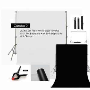 COMBO 2 - BACKDROP & BACKDROP STAND COMBO RENTAL