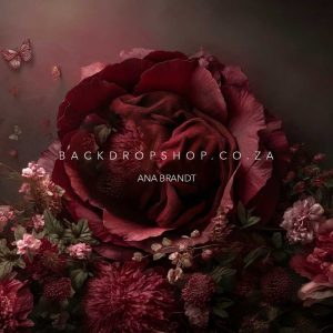 Crimson Peony beanbag fabric