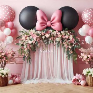 Encanto 360 - Mini mouse mickey mouse pink balloons party
