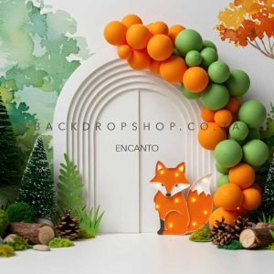 Encanto 388 - Fox arch balloons