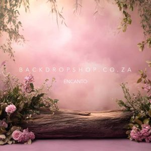 Encanto 393 - Wood log in pink forest