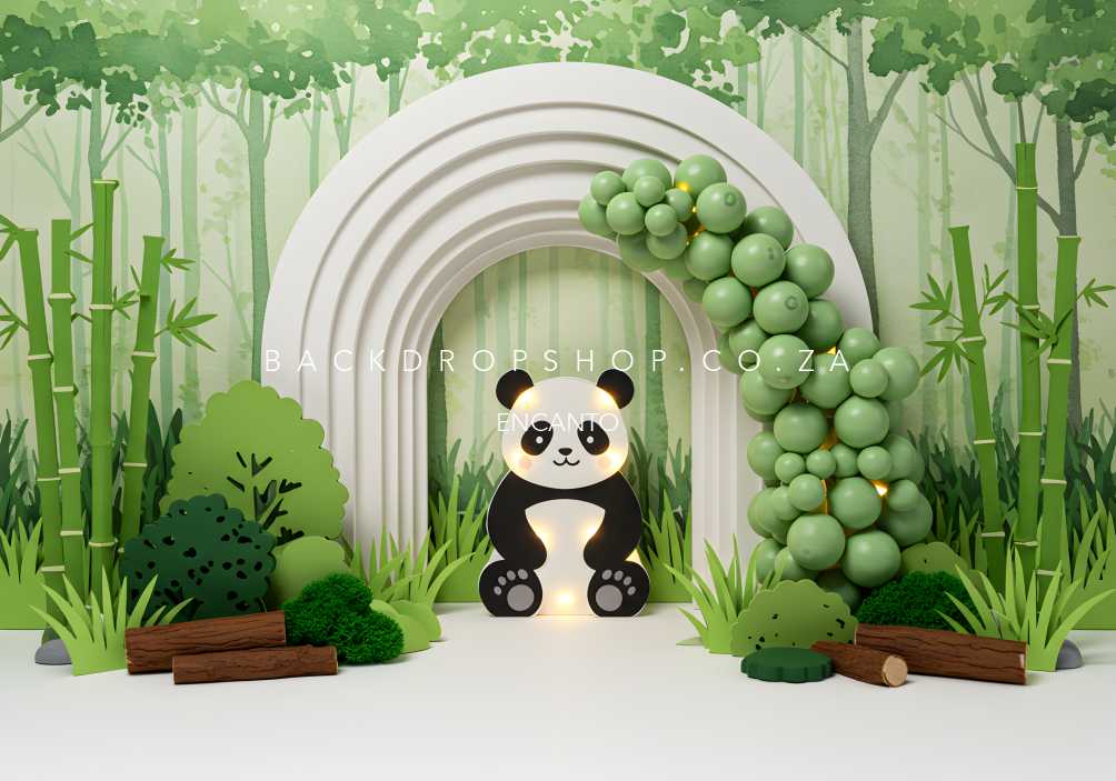 Encanto 401 – Panda green balloons