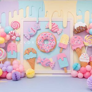 Encanto 402 - Pastel colourful ice cream sweet birthday