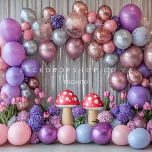 Encanto 422 - Mushroom balloons birthday