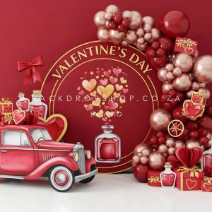 Encanto Valentines hearts vintage car 18
