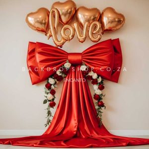 Encanto Valentines hearts ribbon bow love red balloons 32