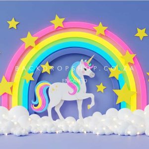 encanto bright unicorn rainbow